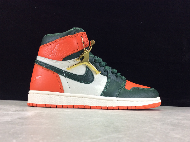 Solefly X Air Jordan 1 Retro High Og Fir-Team Orange/Green 7