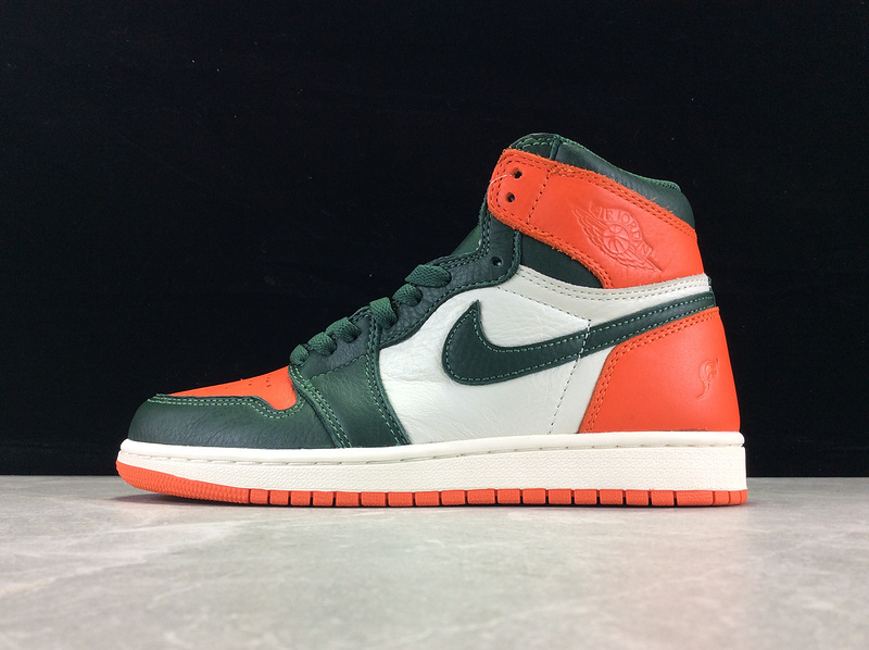 Solefly X Air Jordan 1 Retro High Og Fir-Team Orange/Green 33