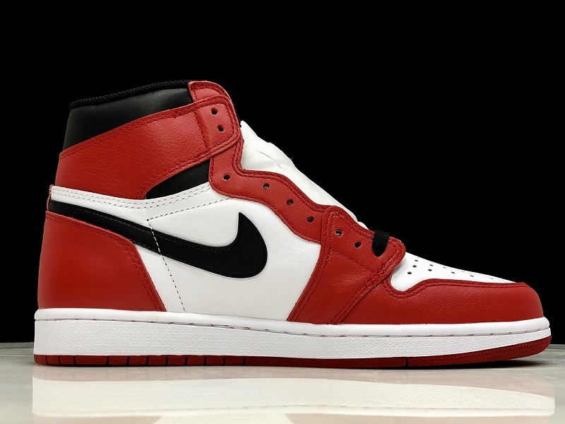 Hupu Air Jordan 1 Retro High Og Chicago White/Black-Varsity Red 5