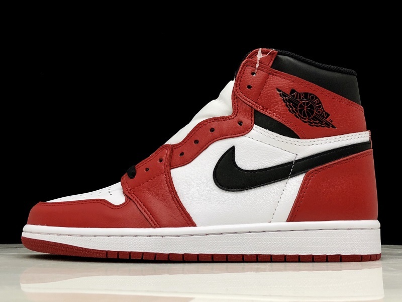 Hupu Air Jordan 1 Retro High Og Chicago White/Black-Varsity Red 23