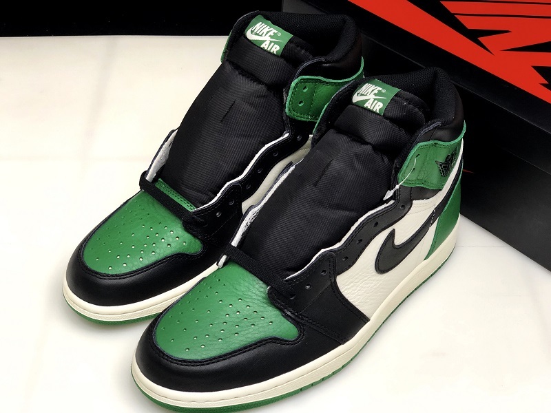 Hupu Air Jordan 1 Retro High Og Pine Green/Black 17