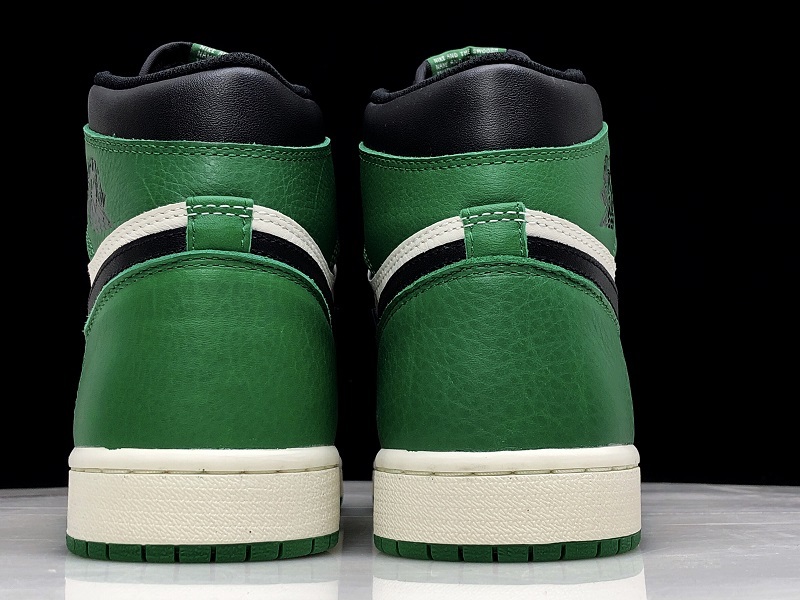 Hupu Air Jordan 1 Retro High Og Pine Green/Black 19