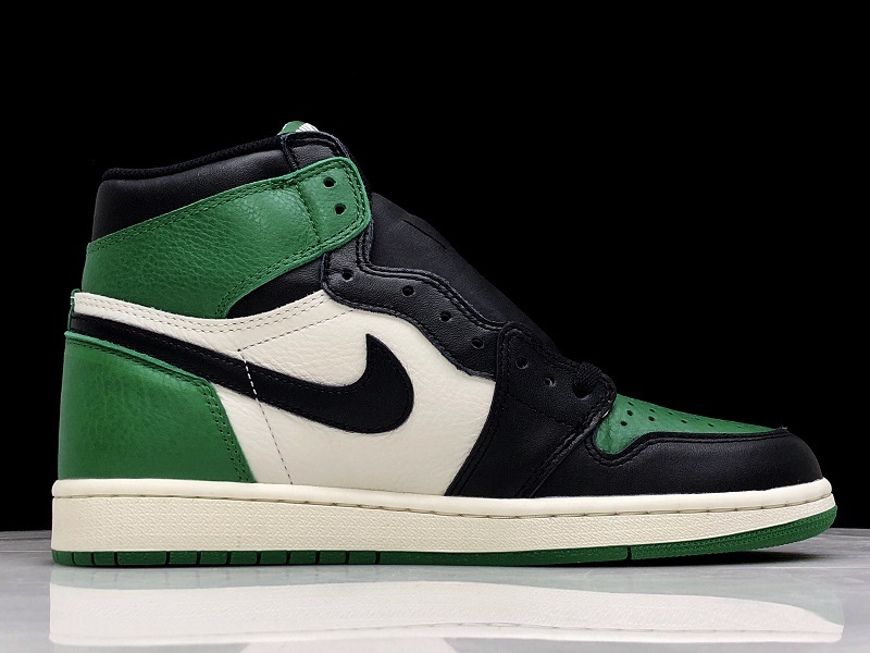 Hupu Air Jordan 1 Retro High Og Pine Green/Black 23