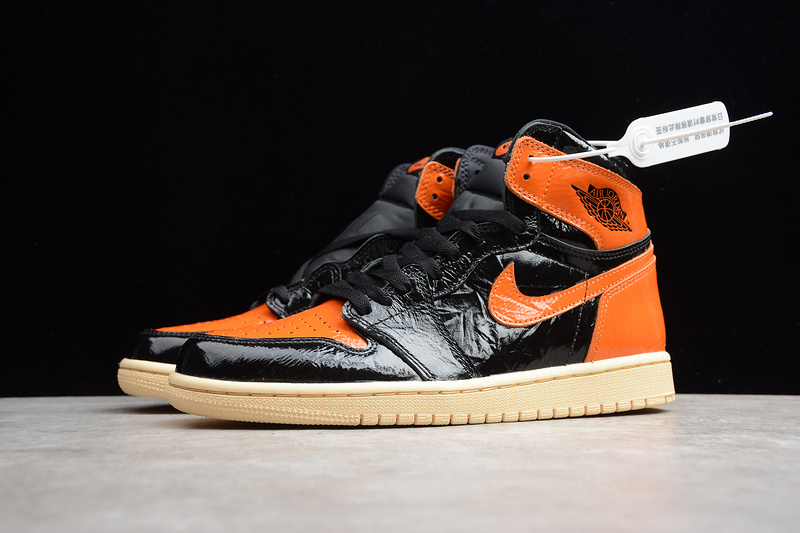 Cj Air Jordan 1 High Og Shattered Backboard 3.0 Black/Orange 5