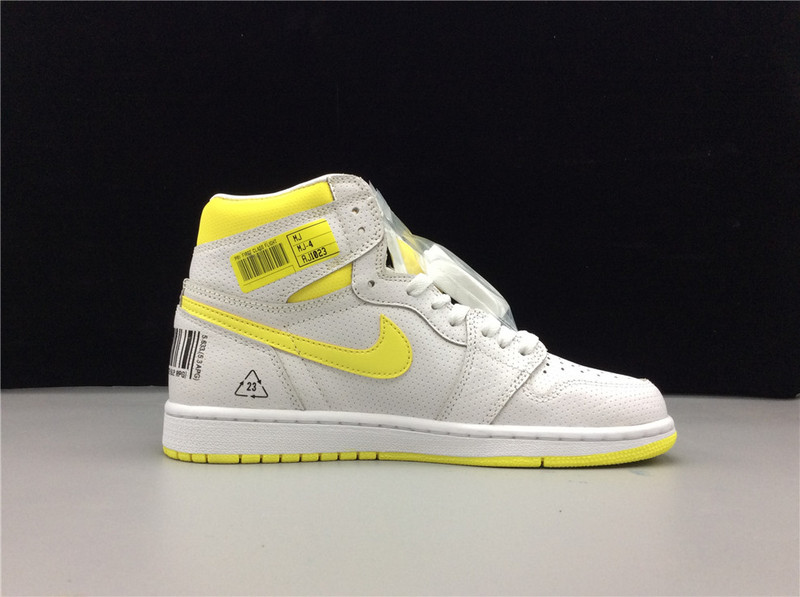 Air Jordan 1 High Og First Class Flight White/Dynamic Yellow 11