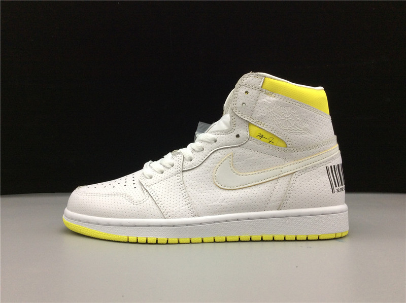 Air Jordan 1 High Og First Class Flight White/Dynamic Yellow 15