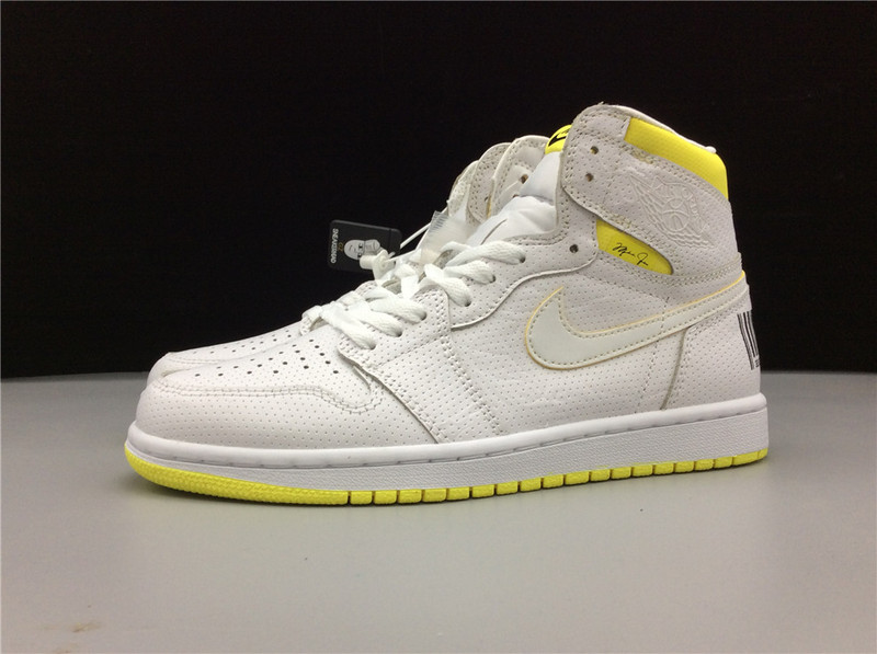 Air Jordan 1 High Og First Class Flight White/Dynamic Yellow 35