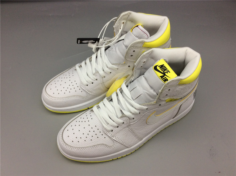 Air Jordan 1 High Og First Class Flight White/Dynamic Yellow 41