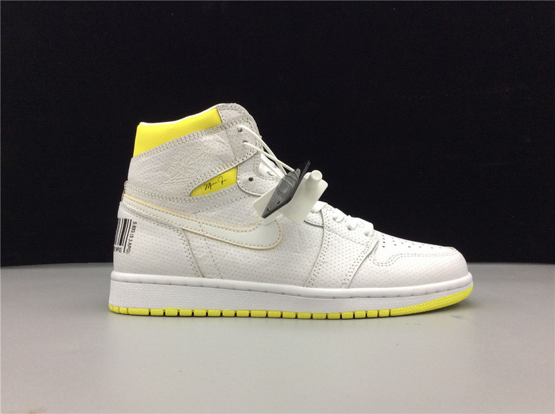 Air Jordan 1 High Og First Class Flight White/Dynamic Yellow 43