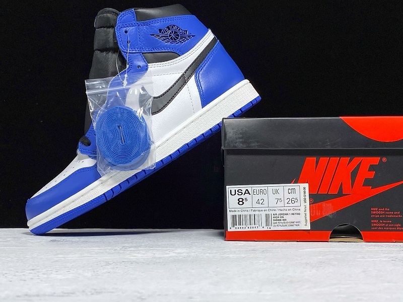 Get Air Jordan 1 Retro High Og Game Royal/Summit White-Black 25