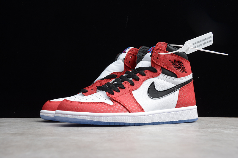 Cj Air Jordan 1 Retro High Og Spiderman Red/Black-White/Blue 19