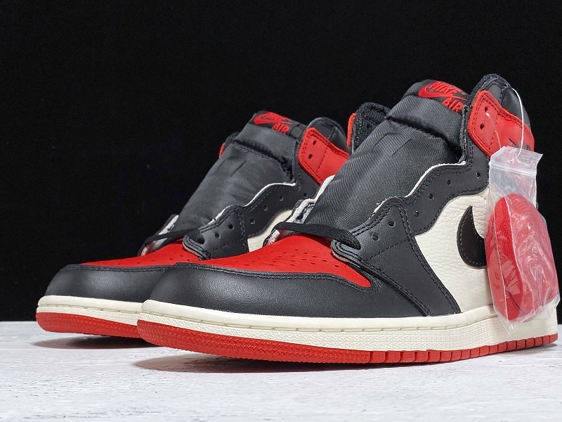 Get Air Jordan 1 Retro High Bred Toe Gym Red/Black-Summit White 5