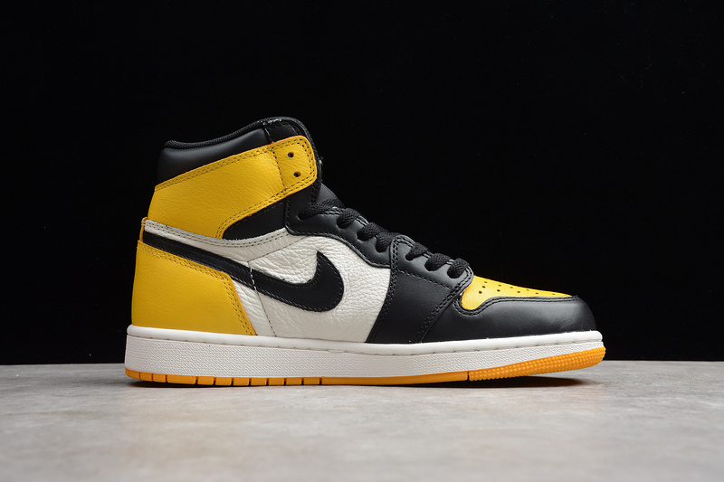 Gz Air Jordan 1 Retro High Og Yellow Toe Yellow/Black/White 23