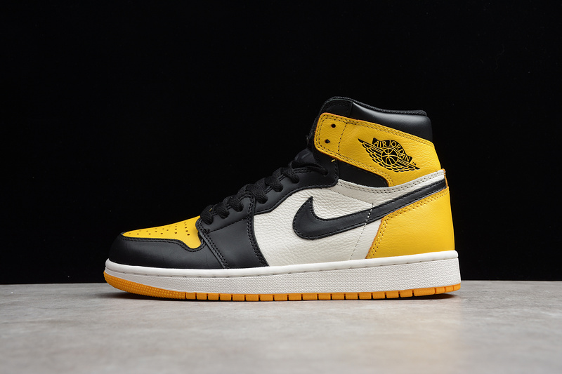 Gz Air Jordan 1 Retro High Og Yellow Toe Yellow/Black/White 29