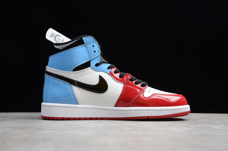 Cj Air Jordan 1 High Og Fearless White/Blue-Varsity Red-Black 15