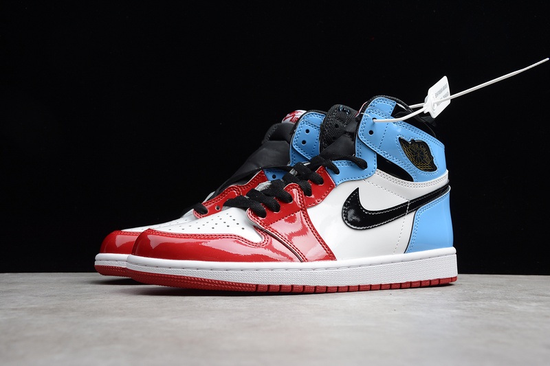 Cj Air Jordan 1 High Og Fearless White/Blue-Varsity Red-Black 17