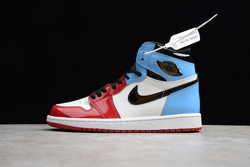 Cj Air Jordan 1 High Og Fearless White/Blue-Varsity Red-Black 19