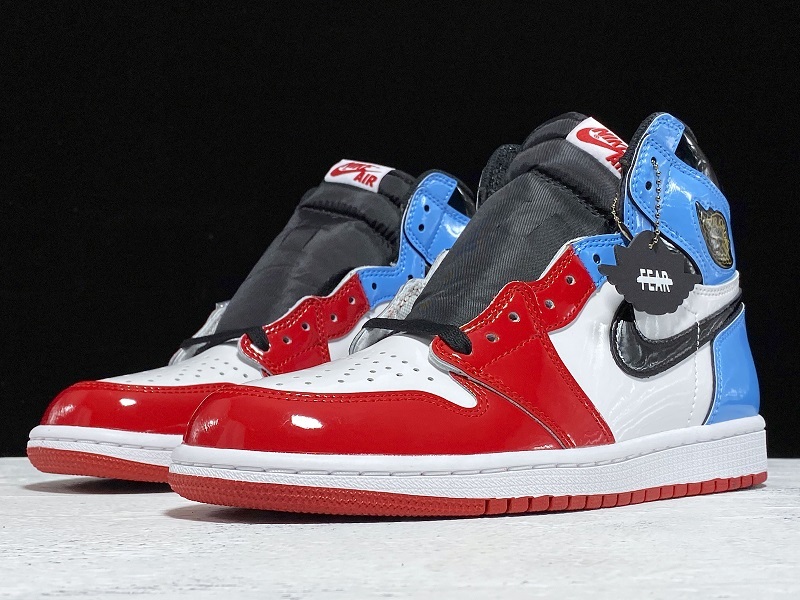 Get Air Jordan 1 Retro Fearless Blue/White/Red 15