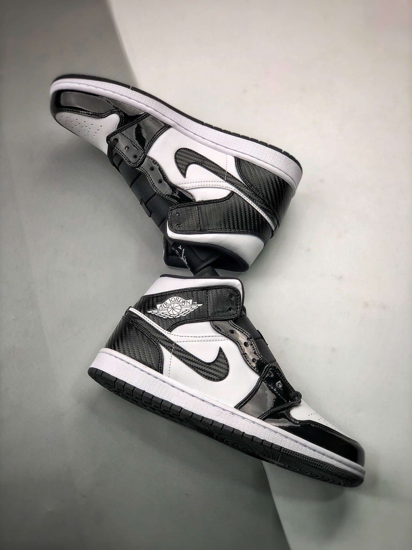 Air Jordan 1 Mid All-Star Black/Black/White 13