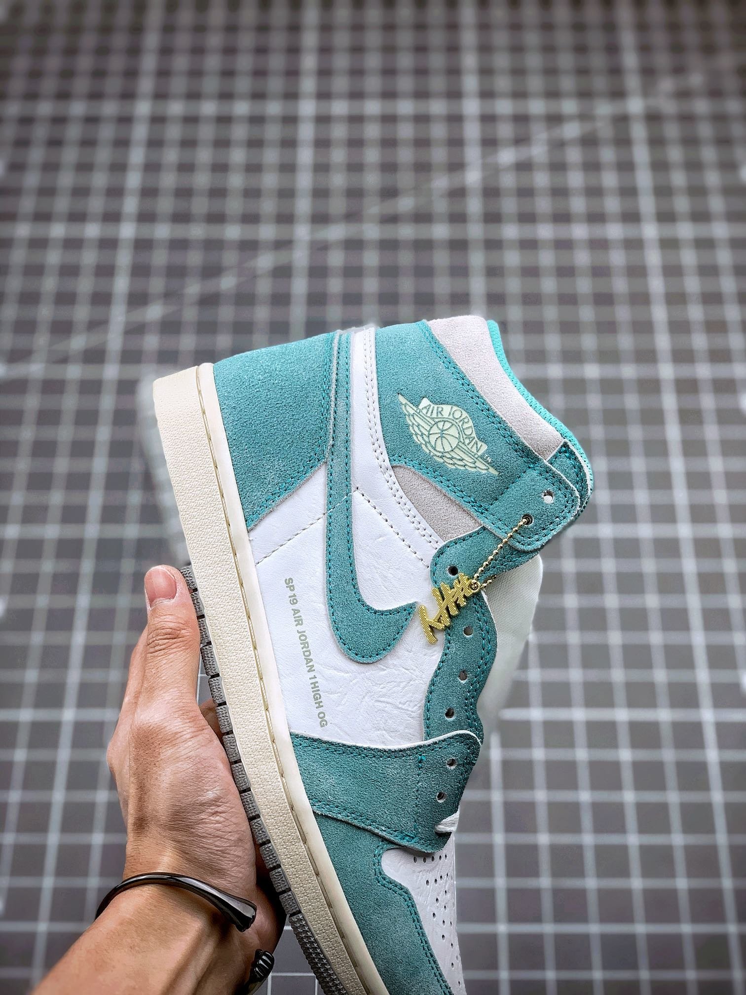 Original Quality Air Jordan 1 Retro High Turbo Green/Sail-White 3