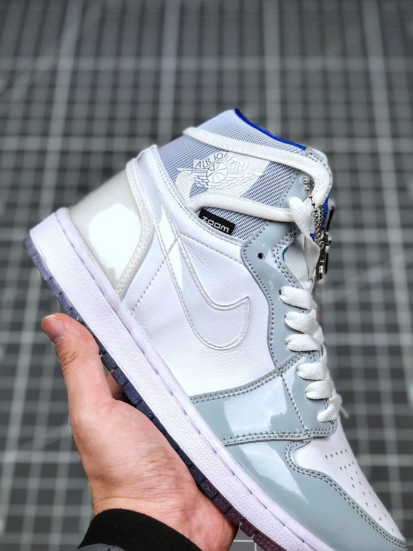 Air Jordan 1 High Zoom R2t White/Racer Blue-White 11