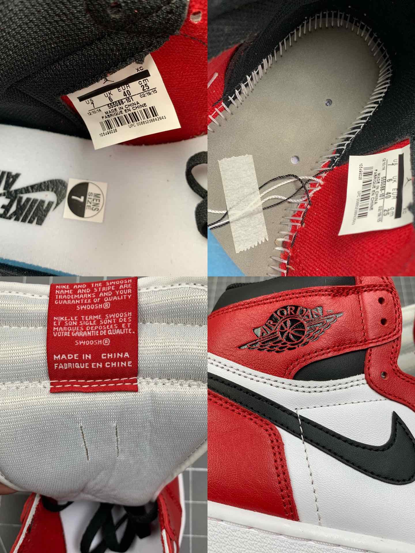 S2 Air Jordan 1 Retro High Og Chicago White/Black-Varsity Red 17