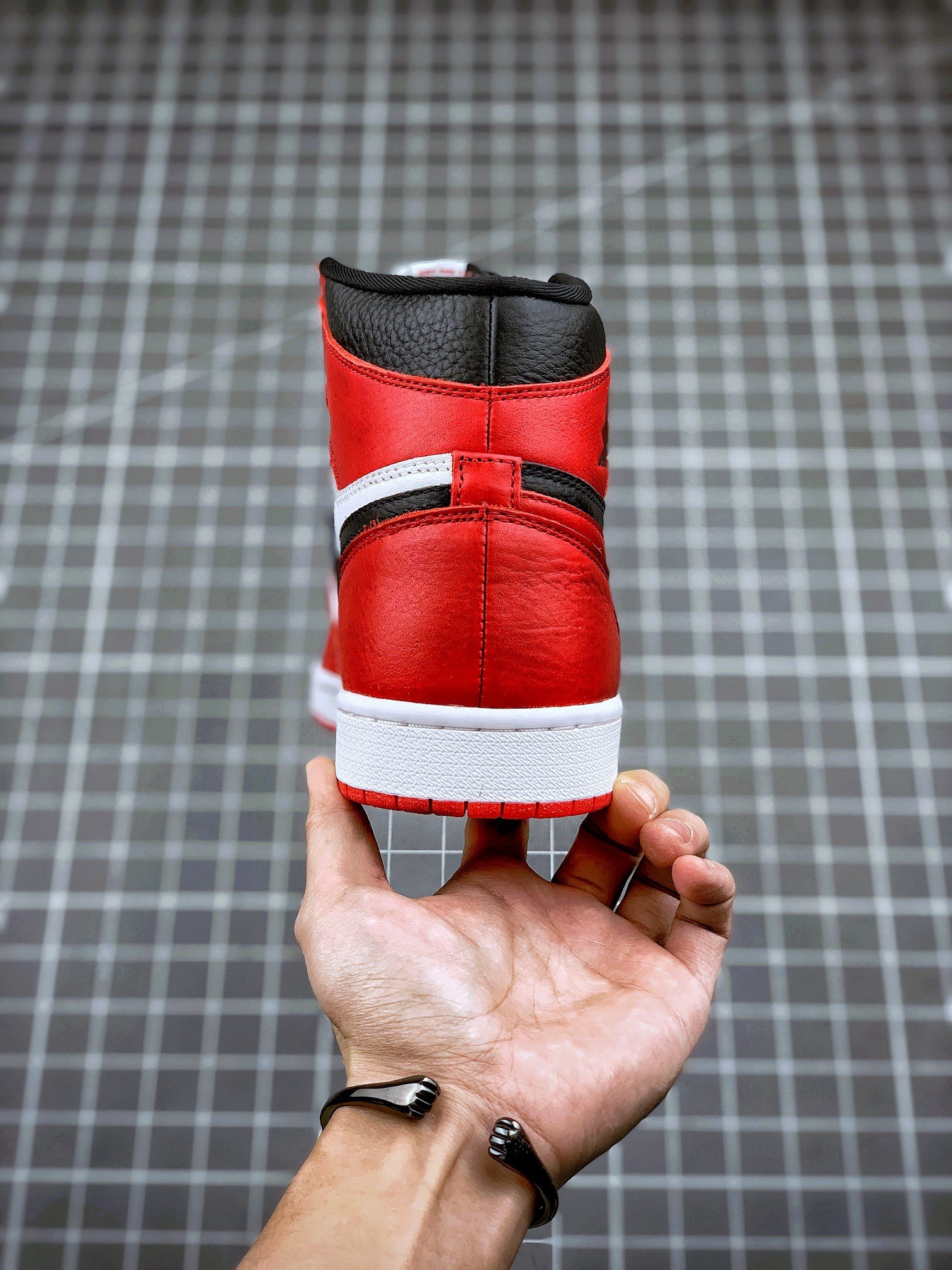 Original Quality Air Jordan 1 Retro High Homage Home Black/University Red-White 9