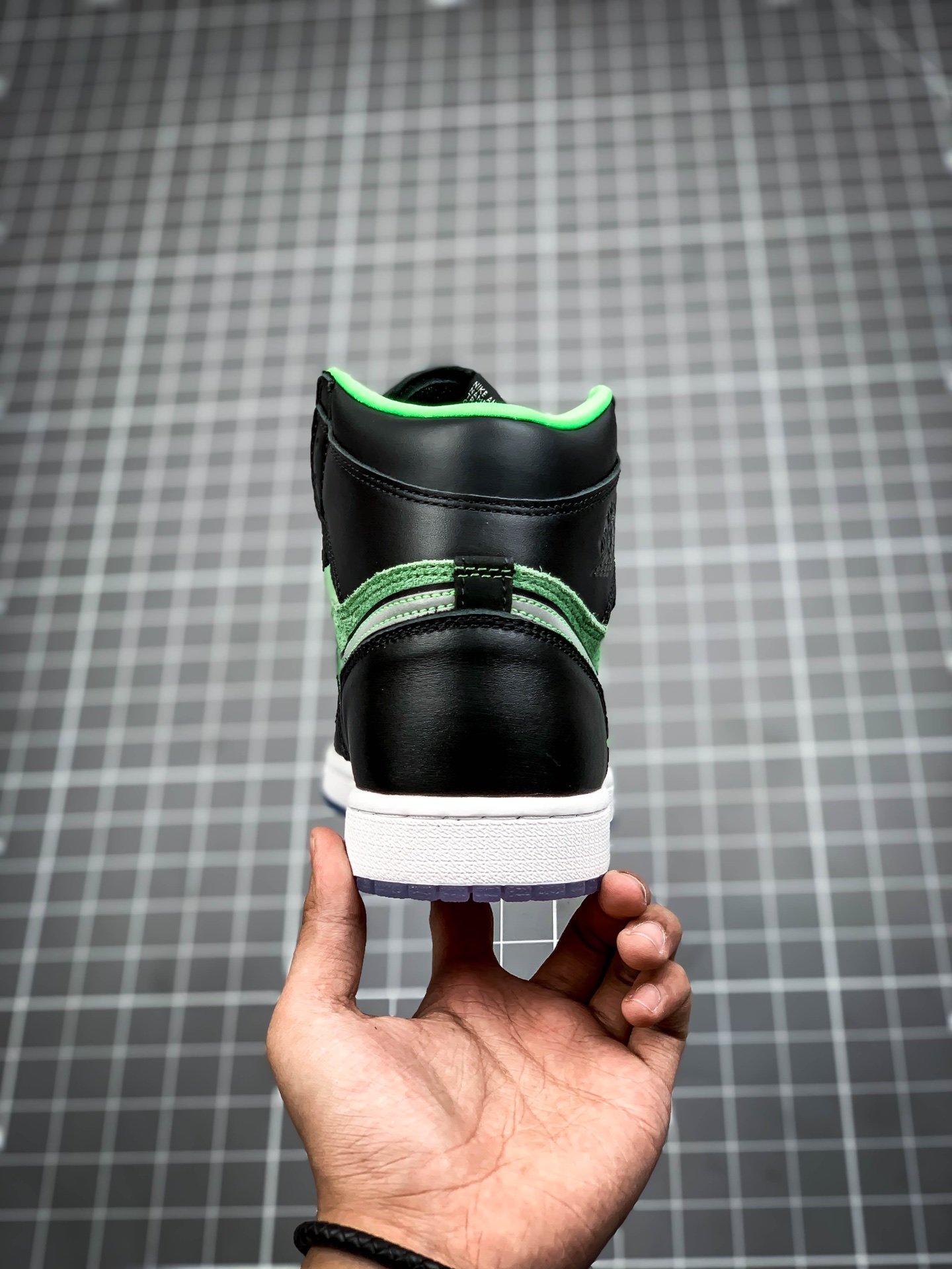 S2 Air Jordan 1 High Zoom Rage Green Black/White/Green 13