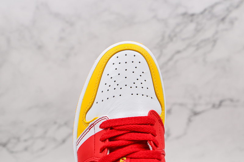 Air Jordan 1 Low Red/Yellow/White 3