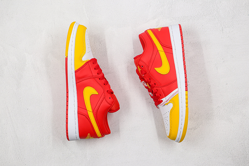 Air Jordan 1 Low Red/Yellow/White 17