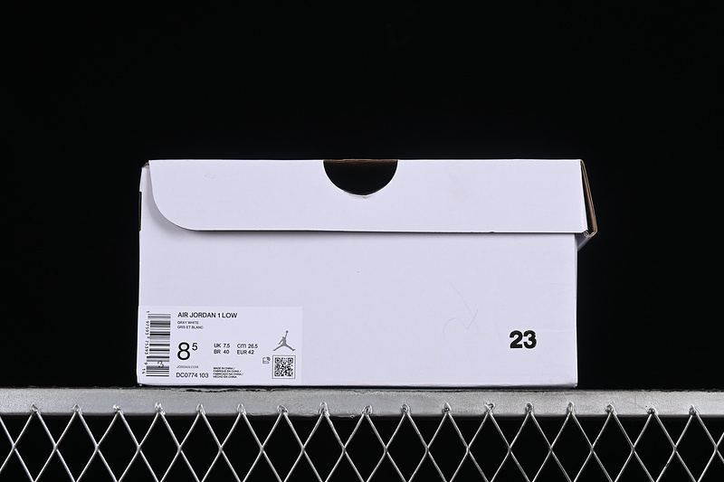 Air Jordan 1 Low White/Grey 19