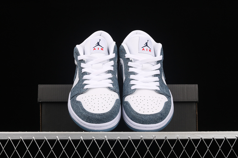 Air Jordan 1 Retro Low Denim White/White/Denim 23