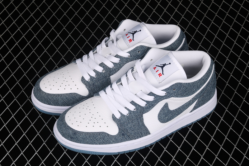 Air Jordan 1 Retro Low Denim White/White/Denim 31