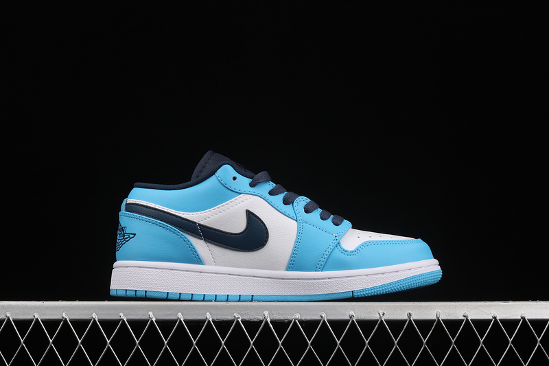 Air Jordan 1 Low Unc White/University Blue-Black 9