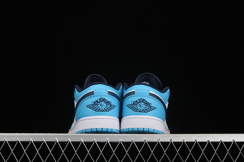 Air Jordan 1 Low Unc White/University Blue-Black 11