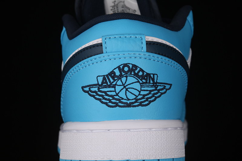 Air Jordan 1 Low Unc White/University Blue-Black 15