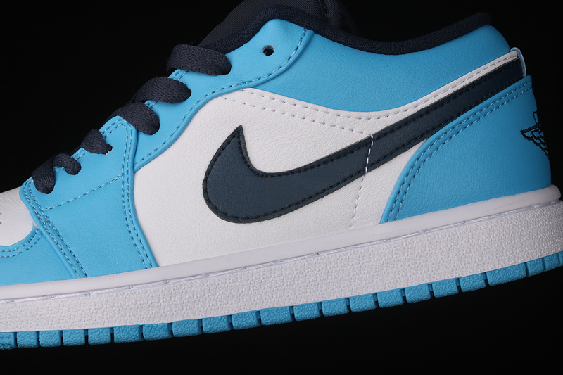 Air Jordan 1 Low Unc White/University Blue-Black 17