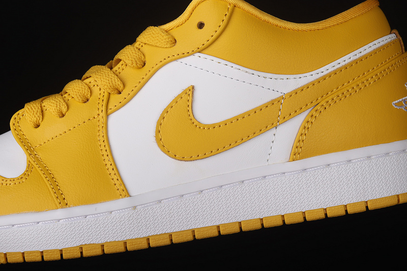 Air Jordan 1 Low White/White/Pollen 3