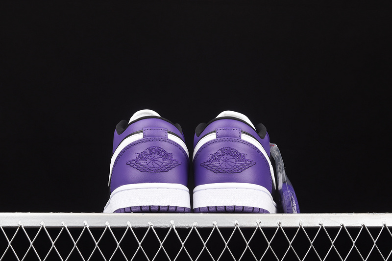 Air Jordan 1 Low Court Purple/Black/White 5