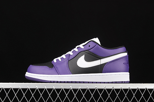 Air Jordan 1 Low Court Purple/Black/White 15