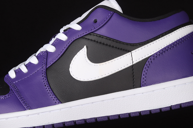 Air Jordan 1 Low Court Purple/Black/White 21