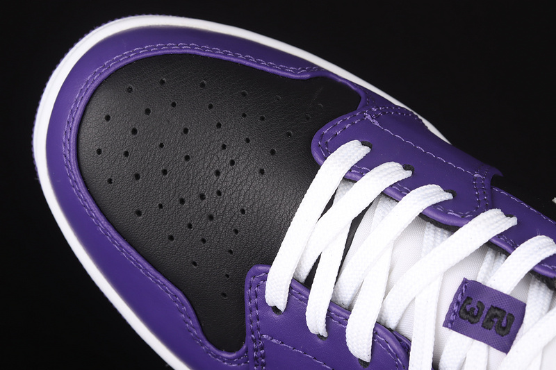 Air Jordan 1 Low Court Purple/Black/White 23