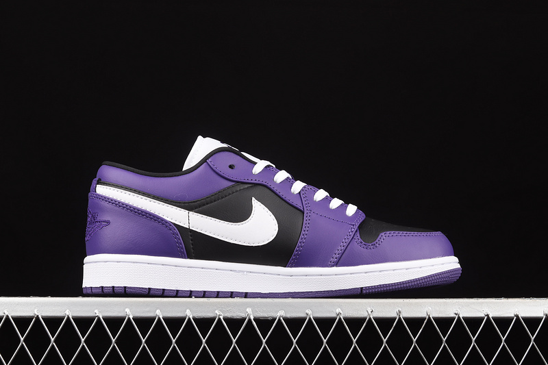 Air Jordan 1 Low Court Purple/Black/White 27