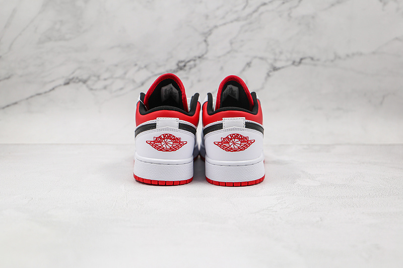 Air Jordan 1 Low Gs White/Gym Red/Black 11