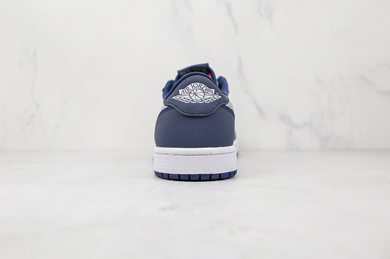 Eric Koston X Air Jordan 1 Low Sb Midnight Navy/White-Ember Glow-Metallic Silver 5