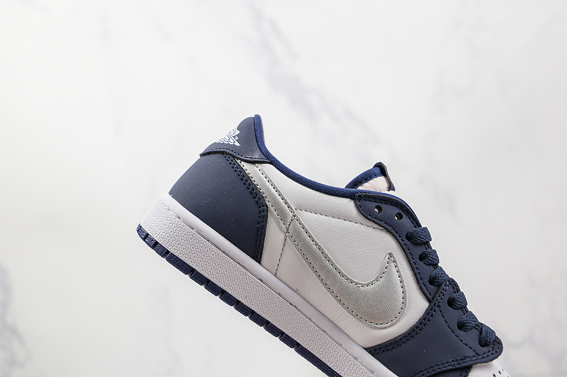 Eric Koston X Air Jordan 1 Low Sb Midnight Navy/White-Ember Glow-Metallic Silver 7