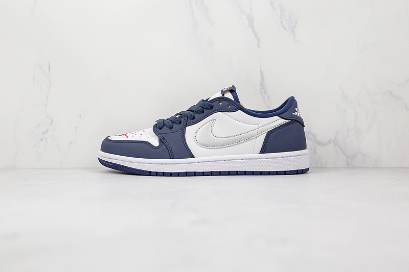 Eric Koston X Air Jordan 1 Low Sb Midnight Navy/White-Ember Glow-Metallic Silver 13