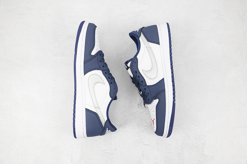 Eric Koston X Air Jordan 1 Low Sb Midnight Navy/White-Ember Glow-Metallic Silver 19