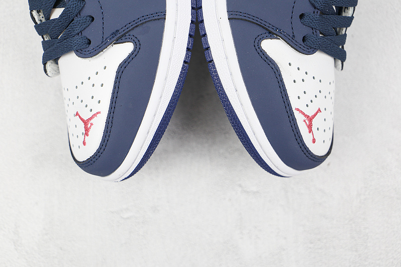 Eric Koston X Air Jordan 1 Low Sb Midnight Navy/White-Ember Glow-Metallic Silver 25