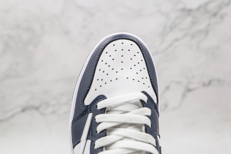 Travis Scott X Fragment Design X Air Jordan 1 Low White/Navy Blue/Blue 9